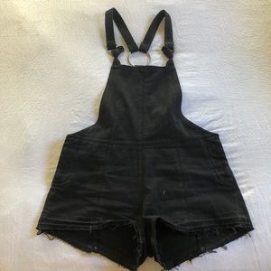 Pacsun Black Short Overalls